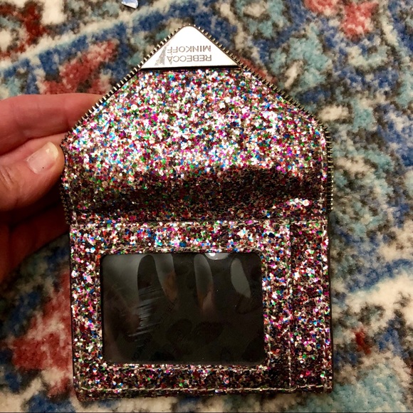 🎉EUC REBECCA MINKOFF MULIT GLITTER METRO WALLET🎉 - Picture 7 of 8
